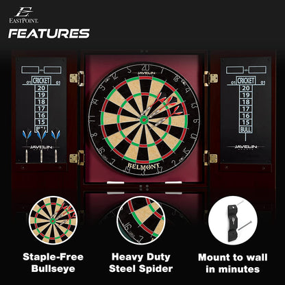 Belmont Bristle Dartboard and Cabinet Set
